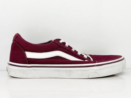 Vans Womens Off The Wall 500714 Red Casual Shoes Sneakers Size 8 For Sale