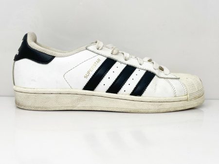 Adidas Boys Superstar C77154 White Casual Shoes Sneakers Size 5.5 Hot on Sale