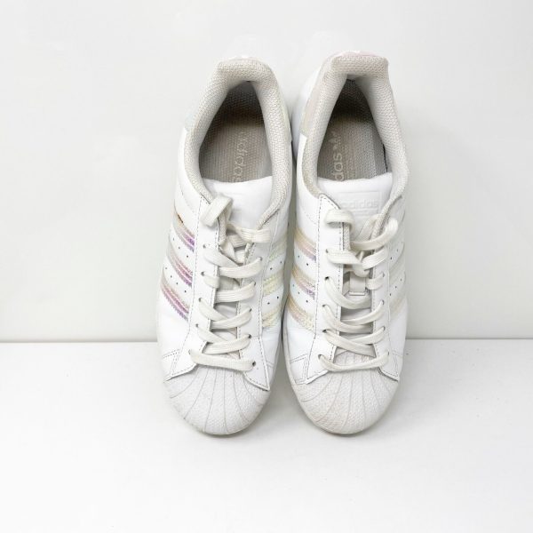 Adidas Boys Superstar FV3139 White Casual Shoes Sneakers Size 6 Sale