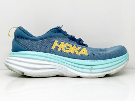 Hoka One One Mens Bondi 8 1127953 RHD Blue Running Shoes Sneakers Size 10 2E Online