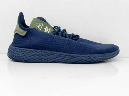 Adidas Boys X Pharrell Williams Tennis Hu B37079 Blue Running Shoes Sneakers 6.5 Online now