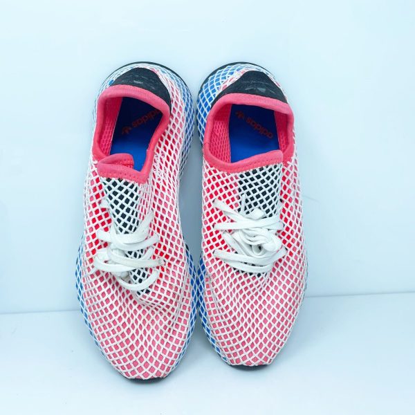 Adidas Boys Deerupt Runner DA9610 Red Running Shoes Sneakers Size 7 Hot on Sale