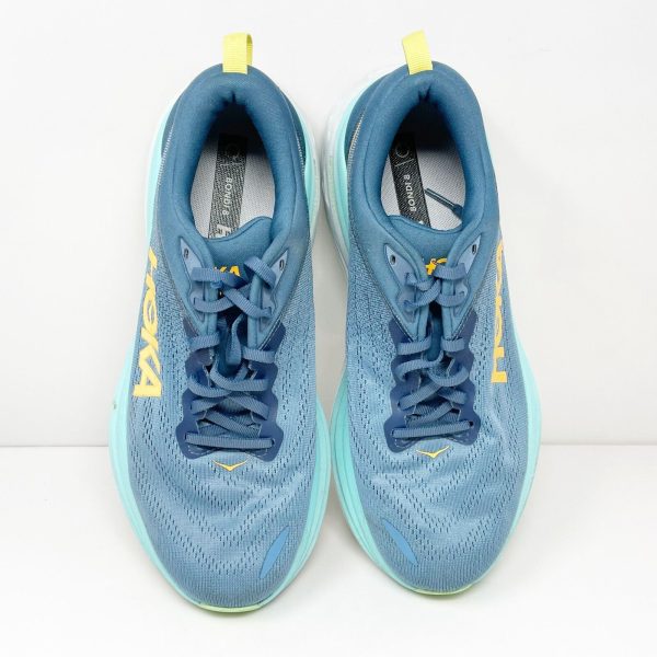 Hoka One One Mens Bondi 8 1127953 RHD Blue Running Shoes Sneakers Size 10 2E Online