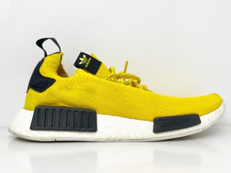 Adidas Mens NMD R1 Primeknit S23749 Yellow Running Shoes Sneakers Size 9 For Sale