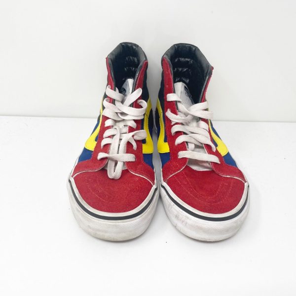 Vans Unisex Sk8 Hi 721454 Red Casual Shoes Sneakers Size M 5 W 6.5 Cheap