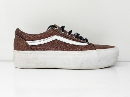 Vans Unisex Off The Wall 721454 Brown Casual Shoes Sneakers Size M 5.5 W 7 For Cheap