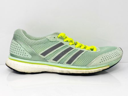 Adidas Womens Adios Boost B22872 Green Running Shoes Sneakers Size 7.5 Fashion