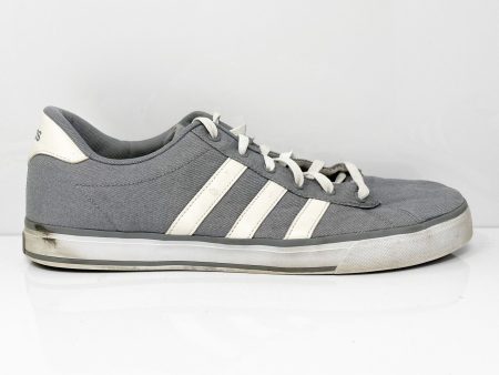 Adidas Mens Neo SE Daily Vulc F76264 Gray Casual Shoes Sneakers Size 13 For Cheap