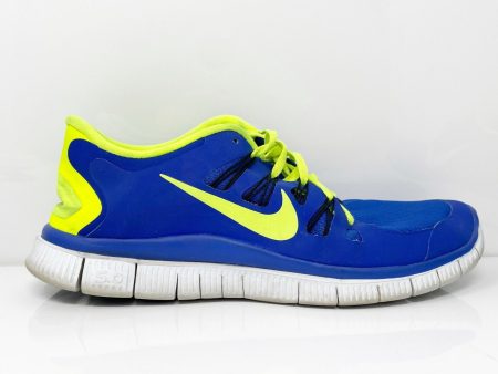 Nike Mens Free 5.0 Plus 579959-470 Blue Running Shoes Sneakers Size 11.5 Online Hot Sale