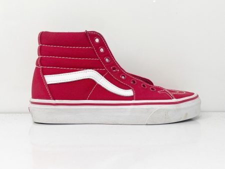 Vans Unisex SK8 Hi 721356 Red Casual Shoes Sneakers Size M 5 W 6.5 Sale