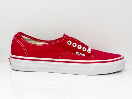 Vans Unisex Off The Wall 721565 Red Casual Shoes Sneakers Size M 9 W 10.5 For Sale