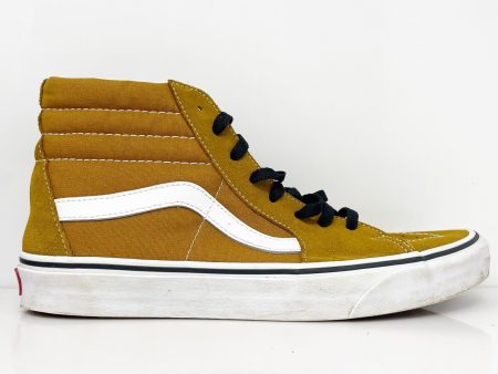 Vans Unisex Sk8 Hi 751505 Yellow Casual Shoes Sneakers Size M 10.5 W 12 Fashion